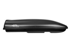 Střešní boxy pohled zboku Neumann whale 200 černý antracit centrální zámek